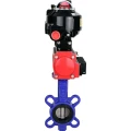 Затвор дисковый поворотный для абразивных сред DN.ru WBV1632E-2W-Fb-H Ду40 Ру16, корпус - чугун QT450, диск - нерж.сталь 316L, EPDM, с пневмоприводом DN.ru PA-DA-052, пневмораспределителем DN.ru 4М310-08 24В NAMUR, БПВ AFC2000, БКВ DN.ru APL-510N EX