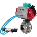Затвор дисковый поворотный кламповый DN.ru WBV3131E-2W-C-H Ду100 Ру10 корпус - пищевая нержавеющая сталь 304, уплотнение - EPDM, с пневмоприводом PA-DA-052, пневмораспределителем 4V320-10 220В и магнитным переключателем ALS200D Затвор дисковый поворотный кламповый DN.ru WBV3131E-2W-C-H Ду100 Ру10 корпус - пищевая нержавеющая сталь 304, уплотнение - EPDM, с пневмоприводом PA-DA-052, пневмораспределителем 4V320-10 220В и магнитным переключателем ALS200D