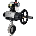 Затвор дисковый поворотный DN.ru WBV3131V-2W-Fb-H Ду150 Ру16 межфланцевый, корпус - нержав.сталь 304, диск - нержав.сталь 304, уплотнение - VITON, с пневмоприводом PA-DA-105-1, пневмораспределителем 4M310-08 24В NAMUR, БКВ APL-510N EX и БПВ AFC2000