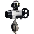 Затвор дисковый поворотный DN.ru WBV3232E-2W-Fb-H Ду150 Ру16, корпус - нержавеющая сталь 316L, диск - нержавеющая сталь 316L, уплотнение - EPDM, с пневмоприводом PA-DA-105-1 двойного действия, пневмораспределителем 4М310-08 220В NAMUR, БКВ APL-510N EX