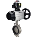 Затвор дисковый поворотный DN.ru WBV3131E-2W-Fb-H Ду150 Ру16 межфланцевый, корпус - нержавеющая сталь 304, диск - нержавеющая сталь 304, уплотнение - EPDM, с пневмоприводом PA-DA-105-1 и БКВ APL-510N EX