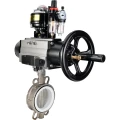 Затвор дисковый поворотный DN.ru WBV3232P-2W-Fb-H Ду125 Ру16, корпус - нержавеющая сталь 316L, диск - нержавеющая сталь 316L, PTFE, с пневмоприводом PA-DA-105-1, пневмораспределителем 4М310-08 220В NAMUR, БКВ APL-510N EX, БПВ AFC2000
