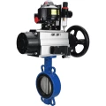 Затвор дисковый поворотный DN.ru WBV3432E-2W-Fb-H Ду150 Ру16, корпус - углеродистая сталь WCB, уплотнение - EPDM, с пневмоприводом PA-DA-105-1 двойного действия, пневмораспределителем 4М310-08 220В NAMUR, БКВ APL-510N EX, БПВ AFC2000