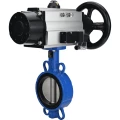 Затвор дисковый поворотный DN.ru WBV3432E-2W-Fb-H Ду150 Ру16, корпус - углеродистая сталь WCB, диск - нержавеющая сталь 316L, уплотнение - EPDM, с пневмоприводом PA-DA-105-1 двойного действия, пневмораспределителем 4М310-08 220В NAMUR