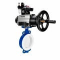 Затвор дисковый поворотный DN.ru WBV3434Pf-2W-Fb-R Ду150 Ру16, корпус - угл. сталь WCB, диск - угл. сталь WCB, футерованный PTFE, уплотнение - PTFE, с пневмоприводом PA-DA-105-1, пневмораспределителем 4M310-08 DC24V, БКВ APL-210N и БПВ AFC2000