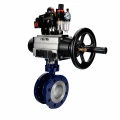 Затвор дисковый поворотный с тройным эксцентриситетом DN.ru WBV3EX-3431M-1W-F-ISO Ду100 Ру25, корпус - сталь WCB, диск - сталь 304, уплотнение - METAL, с пневмоприводом PA-DA-105-1, пневмораспределителем 4M310-08 AC220V, БКВ APL-410N EX и БПВ AFC2000