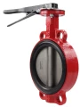 Затворы поворотные дисковые ABRA BUV-VF866D Ду32-300 межфланцевые с нержавеющим диском