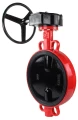 Затвор дисковый поворотный Рашворк 201 Ду400 Ру16 межфланцевый, корпус - серый чугун EN-GJL-250, диск - нержавеющая сталь 304L, уплотнение - EPDM, с редуктором рашворк арматура