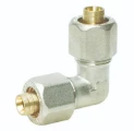 Угольник APE 751L Ду16x16 Ру10 латунный, цанговый