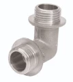 Угольник APE APA09N 3/4″ Ду20 Ру10 латунный, никелированный, наружная/наружная резьба