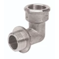 Угольник APE APA09N 1/2″ Ду15 Ру10 латунный, никелированный, наружная/внутренняя резьба
