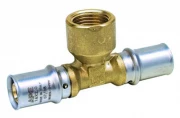 Тройник APE AP132 Дн20х3/4″х20 Ру10 с переходом на внутреннюю резьбу, латунный