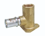 Водорозетка APE AP154 Дн16х1/2″ Ру16, пресс / внутренняя резьба, латунная, для металлопластиковых труб