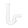 Сифон для кухонной мойки трубный HL HL100G/50 1 1/2″х40 с поворотным шарниром, без выпуска