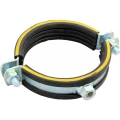 Хомут трубный MUPRO SBC 8″ Дн217-224 сталь оцинкованная с резиновой прокладкой, присоединительный размер М12