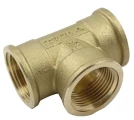 Тройник TIEMME 1570 1/2″ Ду28 Pу30 внутренняя резьба корпус - латунь для стальных труб