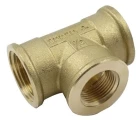 Тройник TIEMME 1570 1″x3/4″x1″ Ду43,5x36,5x43,5 Pу30 внутренняя резьба корпус - латунь для стальных труб