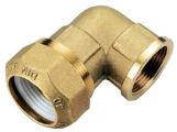 Угольник TIEMME 3400v Ду20x1/2″ Ру30 для металлопластиковых труб, корпус - латунь CW617N, соединение - внутренняя резьба/обжим