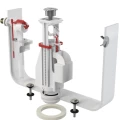 Арматура для бачка смывного Alca Plast SA08AK 1/2″ с 2 кнопками хром, впускной механизм А16 1/2, боковая подводка
