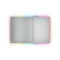Кнопка для инсталяции Alca Plast AIR LIGHT R механическая, материал - сталь, покрытие - матовое, с подстветкой радуга