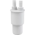 Муфта переходная Alca Plast HT Дн50x40 безнапорное, наружная резьба 1/2″, штуцер 14мм, белая