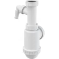 Сифон для кухонной мойки бутылочный Alca Plast A443P-DN50/40 1 1/2″х40/50 с отводом (штуцером), без выпуска