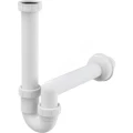 Сифон для кухонной мойки трубный Alca Plast A80-DN40 1 1/2″х40 с прямой трубкой 40, без выпуска