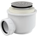Сифон для поддона душевого Alca Plast A46-50 1 1/2″x50/40, высота - 72 мм, с нержавеющей решеткой диаметром 72 мм Сифон для поддона душевого Alca Plast A46-50 1 1/2″x50/40, высота - 72 мм, с нержавеющей решеткой диаметром 72 мм