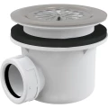 Сифон для поддона Alca Plast A48 1 1/2″x90/40 высота - 84 мм, с нержавеющей решеткой Сифон для поддона Alca Plast A48 1 1/2″x90/40 высота - 84 мм, с нержавеющей решеткой