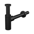 Сифон для умывальника бутылочный Alca Plast DESIGN A400BLACK 1 1/4″x32 с прямой трубкой Сифон для умывальника бутылочный Alca Plast DESIGN A400BLACK 1 1/4″x32 с прямой трубкой