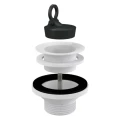 Выпуск для умывальника Alca Plast 1 1/4″ с пластиковой решеткой диаметром 62 мм, с пробкой
