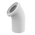 Труба фановая Alca Plast Ду110 45°, для унитаза, материал - полипропилен, для пластиковых труб