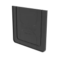 Заглушка СТИЛОТ DN100/150/200 Н100-200 универсальная для пластиковых ливневых лотков SteePlain, высота 100-200 мм, гидравлическое сечение DN=100/150/200 мм, пластиковая, цвет - черный