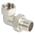 Соединитель ALTSTREAM 1/2″ Ду15 Ру40, угловой, корпус – никелированная латунь, американка внутренняя/наружная резьба
