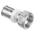 Муфта Altstream Дн32x1″ Ру10 переходная ВР, материал корпуса - никелированная латунь, тип присоединения - пресс/внутренняя резьба