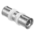 Муфта соединительная Altstream Дн32x32 Ру10, равнопроходная, материал корпуса - никелированная латунь, тип присоединения - пресс