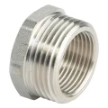 Футорка ALTSTREAM 3/8″х1/2″ Ду10х15 Ру40, корпус – никелированная латунь, внутренняя/наружная резьба