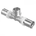 Тройник Altstream Дн16х1/2″х16 Ру10 переходной НР, материал корпуса - никелированная латунь, тип присоединения - пресс/наружная резьба