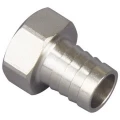 Штуцер ALTSTREAM 1/2″ Дн10 Ру40, корпус - никелированная латунь, присоединение - внутренняя резьба