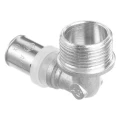 Угольник Altstream Дн20х3/4″ Ру10 переходной НР, материал корпуса - никелированная латунь, тип присоединения - пресс/наружная резьба