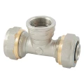 Тройник ALTSTREAM Дн16x1/2″х16 Ру20 для металлопластиковых труб, переходной, присоединение компрессионное/внутренняя резьба, корпус – никелированная латунь