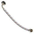 Шланг заливной ALTSTREAM Base 3/4″ Ру20, длина - 5 м, материал - нержавеющая сталь, присоединение - гайка / гайка, для стиральной машины