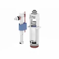 Арматура для смывного бачка АНИ Пласт WC8010 1/2″ с 1 кнопкой, с пластиковым штуцером, боковая подводка