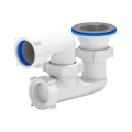 Сифон для поддона  регулируемый АНИ Пласт E210 1 1/2″x40  с нержавеющей решеткой