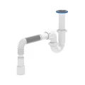 Сифон для умывальника/мойки АНИ Пласт D0515 1 1/2″x40 трубный, с гофрой 40х40/50 мм, литой выпуск с нержавеющей решеткой диаметром 70 мм Сифон для умывальника/мойки АНИ Пласт D0515 1 1/2″x40 трубный, с гофрой 40х40/50 мм, литой выпуск с нержавеющей решеткой диаметром 70 мм