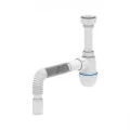 Сифон для умывальника АНИ Пласт Варяг C5005 1 1/2″x40 бутылочный, с гофрой 40х40 мм, литой выпуск с пластиковой решеткой Сифон для умывальника АНИ Пласт Варяг C5005 1 1/2″x40 бутылочный, с гофрой 40х40 мм, литой выпуск с пластиковой решеткой