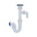 Сифон для умывальника АНИ Пласт DB1300 1 1/4″x32 трубный, с отводом (штуцером), выпуск с нержавеющей решеткой диаметром 65 мм Сифон для умывальника АНИ Пласт DB1300 1 1/4″x32 трубный, с отводом (штуцером), выпуск с нержавеющей решеткой диаметром 65 мм