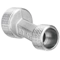 Эксцентрик латунный AQUALINK 1/2”x3/4” Ду15x20 Ру35 наружная резьба никелированный
