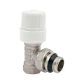 Клапан термостатический AQUALINK 1/2″ Ду15 Ру10 угловой, корпус - латунь никелированная CW617N, присоединение - внутренняя / наружная резьба, уплотнение - NBR