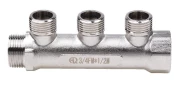 Коллектор AQUALINK 3/4″ Ду20 Ру10 2 отвода 1/2″ Ду15 внутренняя/наружная резьба